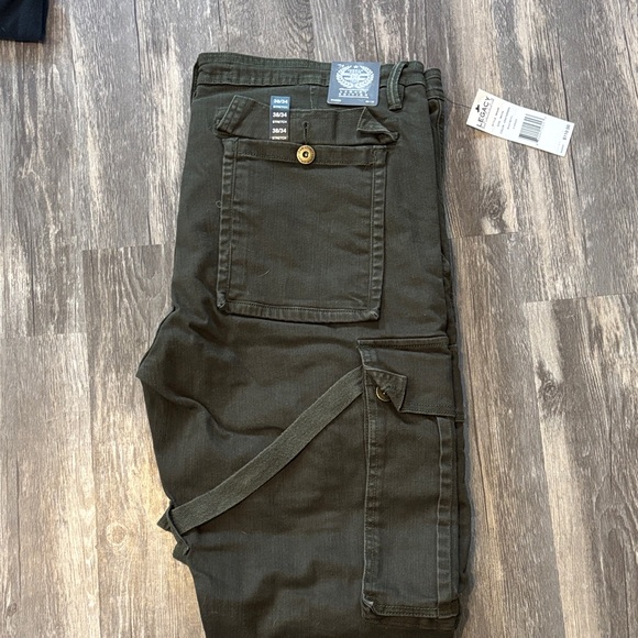 Tough Dark Green Cargo Pants